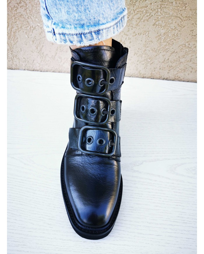 Bottines maje top boucles